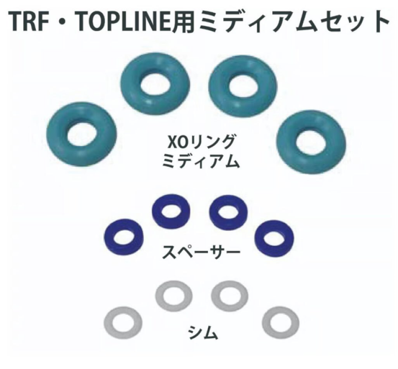 D-Competiton XO-ring type2 (gelb) SET for (TRF,TOPLINE) SOFT